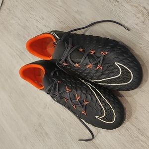 Nike Hypervenom Phantom 3 Elite FG Mens Size 9.5 Grey/Orange Men's Soccer Cleats